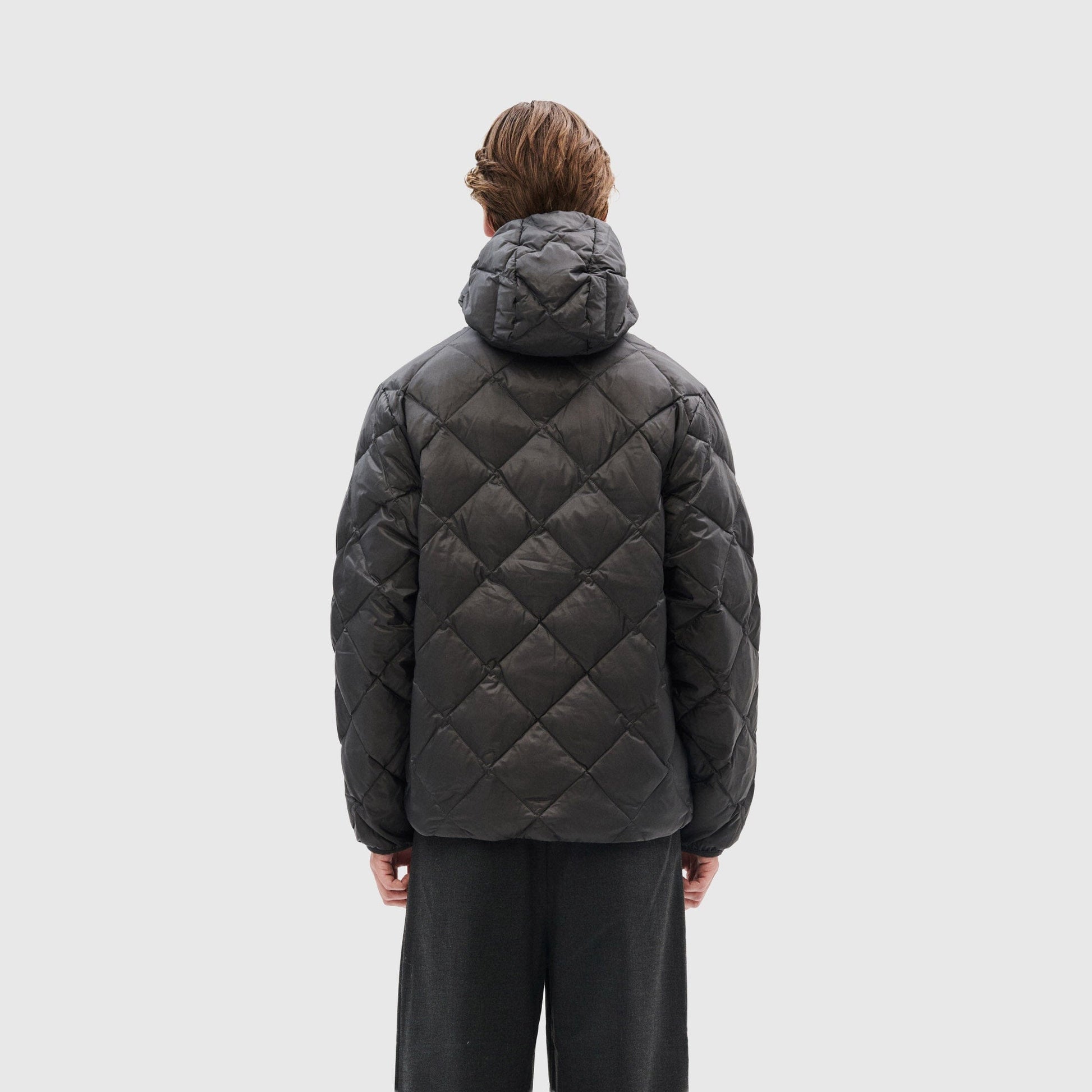 Hiking Patrol Base LT Down Hooded Jacket - Charcoal Black Coat Hiking Patrol 