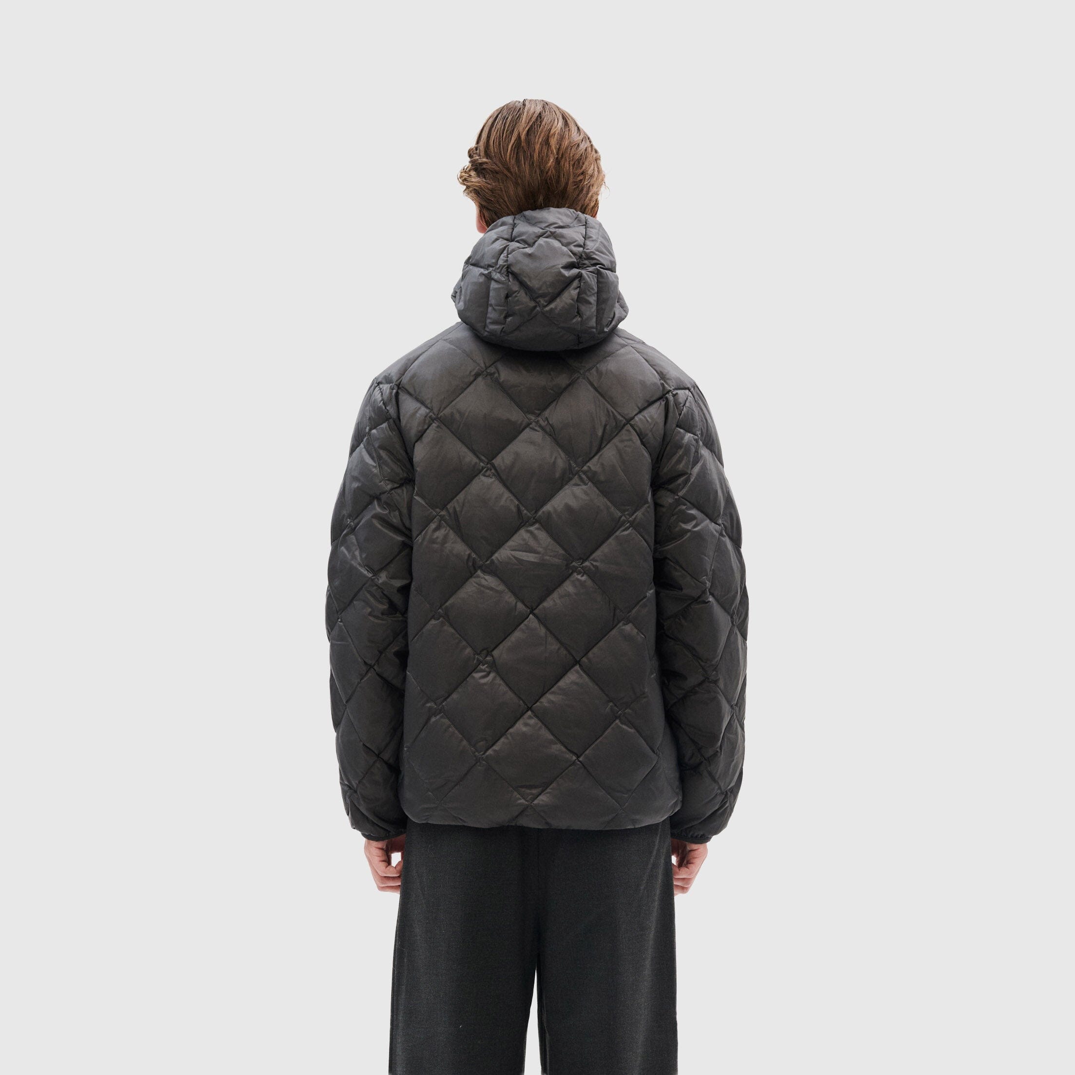 Hiking Patrol Base LT Down Hooded Jacket - Charcoal Black Coat Hiking Patrol 