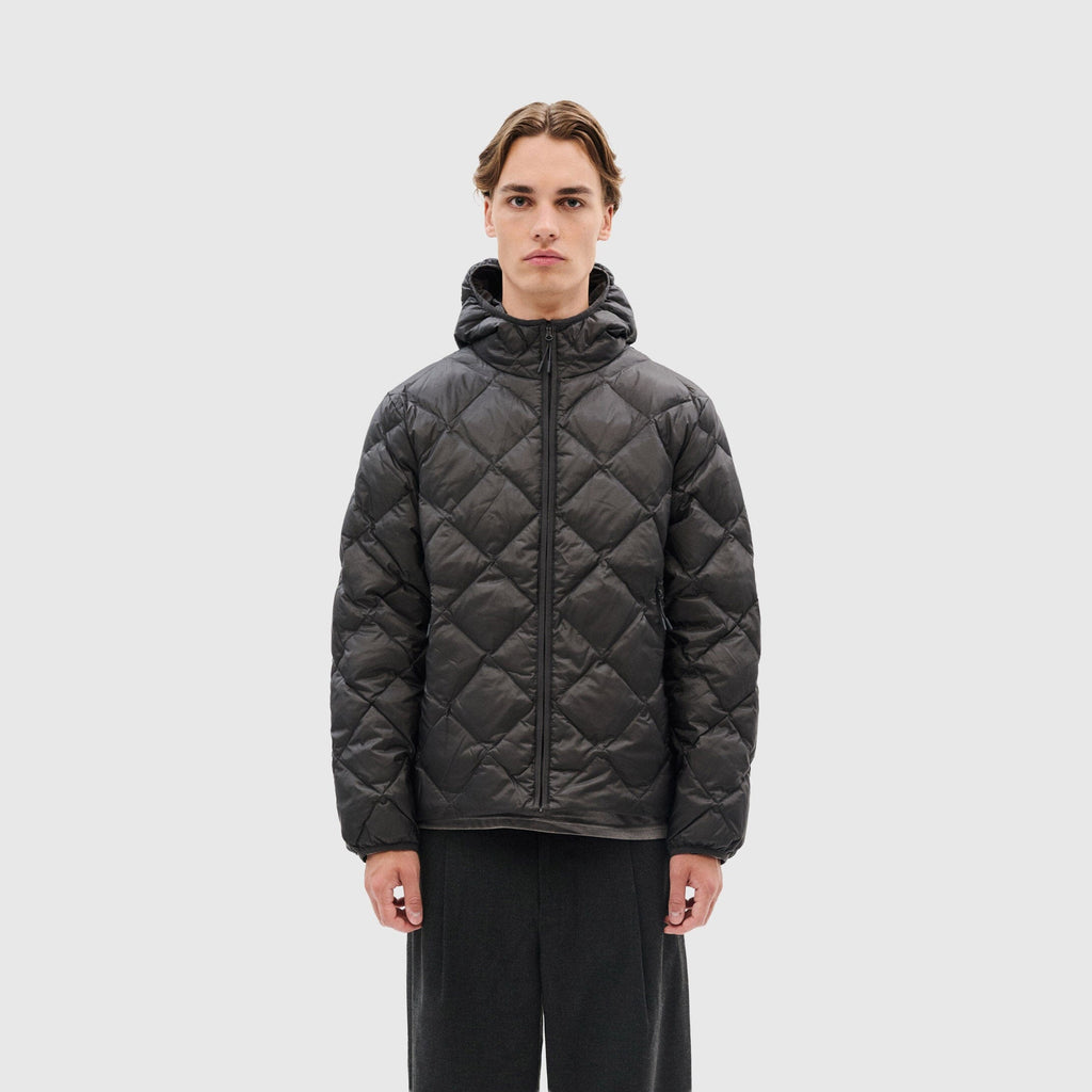 Hiking Patrol Base LT Down Hooded Jacket - Charcoal Black Coat Hiking Patrol 