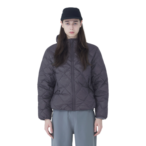 Hiking Patrol - Base Lt Down Hooded Jacket - Grey Jakke Hiking Patrol 