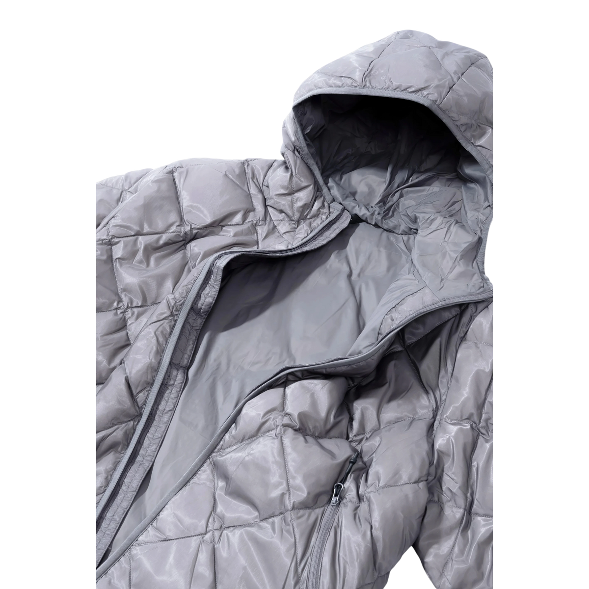 Hiking Patrol - Base Lt Down Hooded Jacket - Grey Jakke Hiking Patrol 