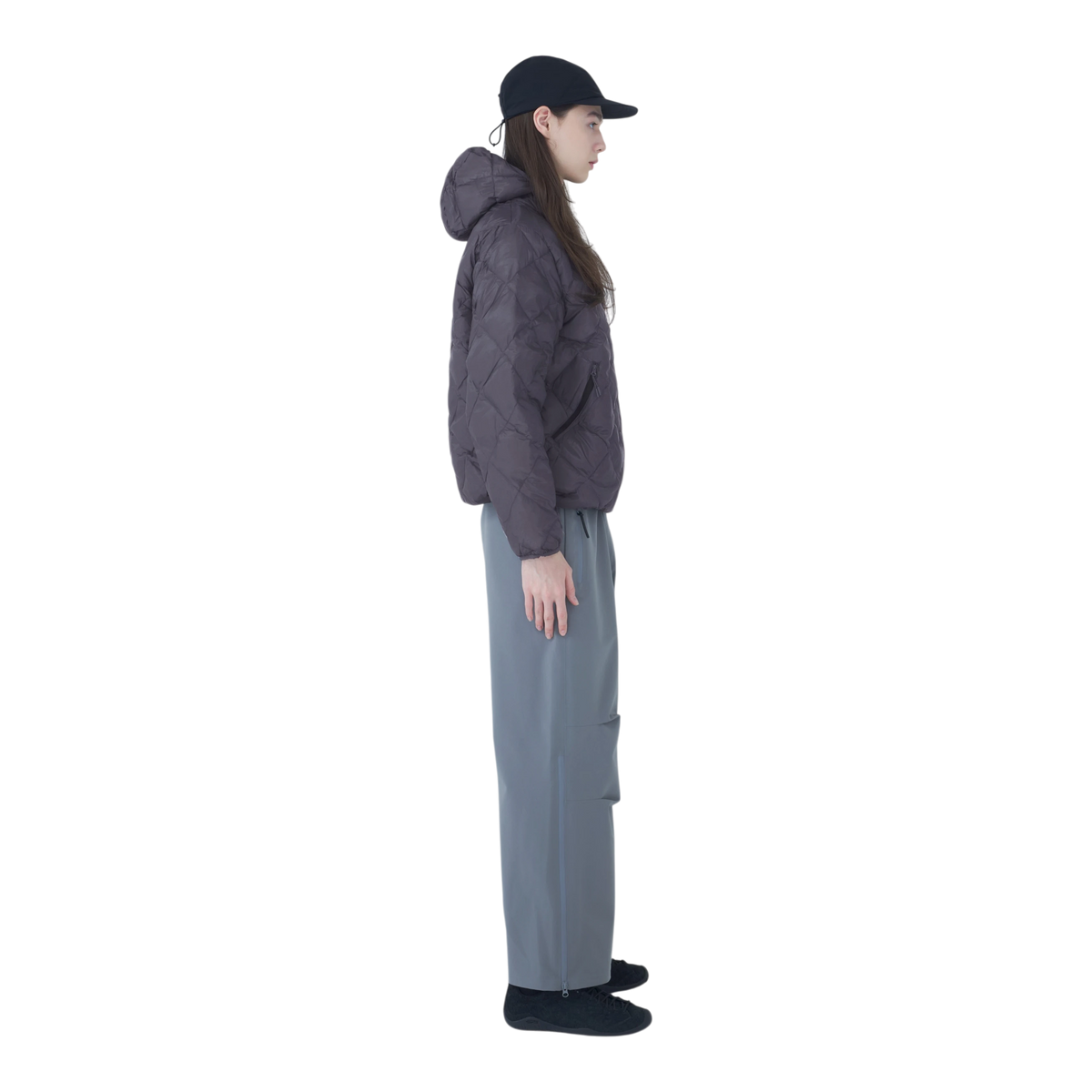 Hiking Patrol - Base Lt Down Hooded Jacket - Grey Jakke Hiking Patrol 