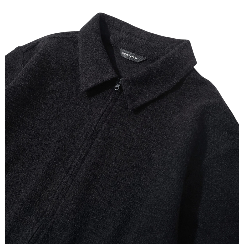 Hiking Patrol - Edge Knit Zip Shirt - Black Genser Hiking Patrol 