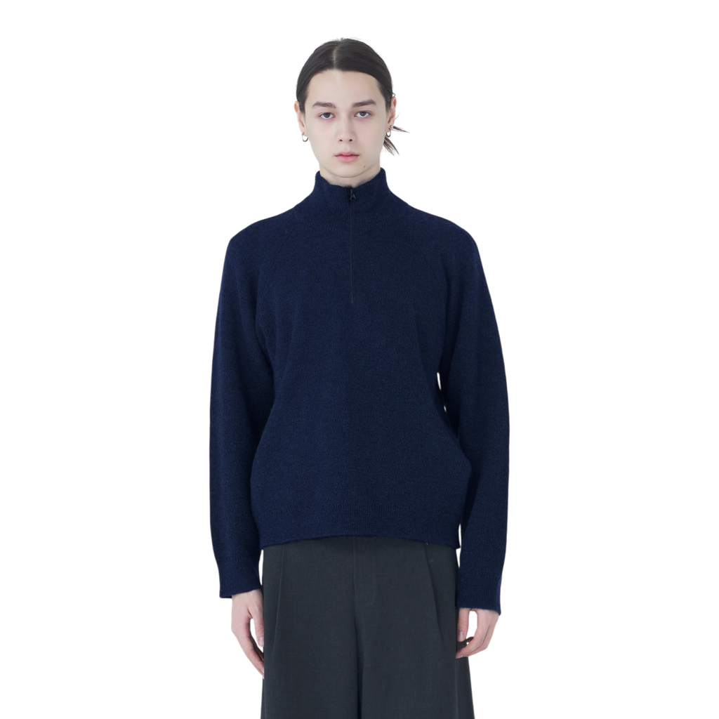 Hiking Patrol - Essence Mohair Mixed Knit Top - Dark Navy Genser Hiking Patrol 