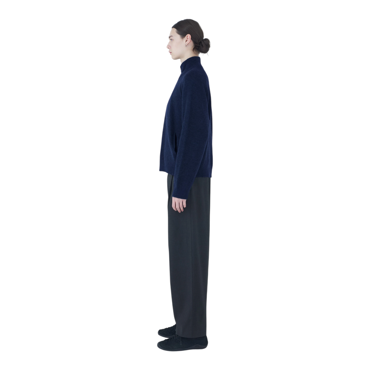 Hiking Patrol - Essence Mohair Mixed Knit Top - Dark Navy Genser Hiking Patrol 