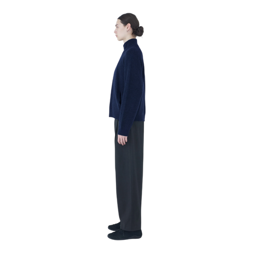 Hiking Patrol - Essence Mohair Mixed Knit Top - Dark Navy Genser Hiking Patrol 