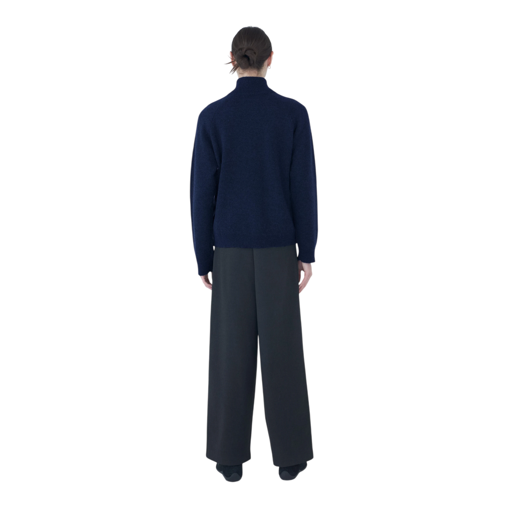 Hiking Patrol - Essence Mohair Mixed Knit Top - Dark Navy Genser Hiking Patrol 