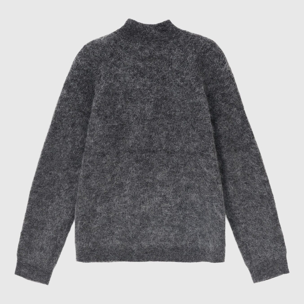 Hiking Patrol Essence Mohair Mixed Knit Top - Dk Grey Knitwear Hiking Patrol 