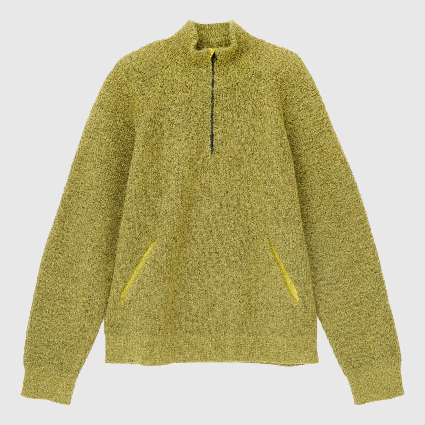 Hiking Patrol Essence Mohair Mixed Knit Top - Yellow Knitwear Hiking Patrol 