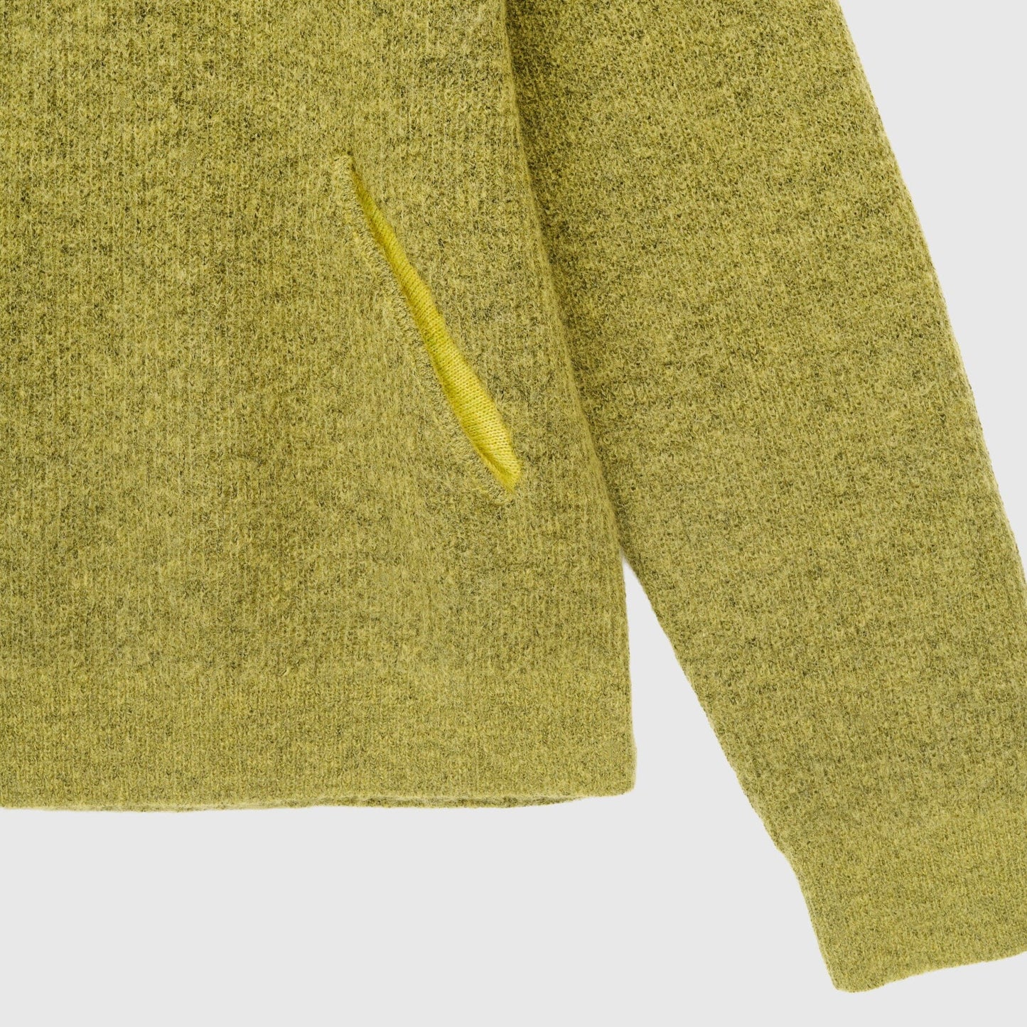 Hiking Patrol Essence Mohair Mixed Knit Top - Yellow Knitwear Hiking Patrol 