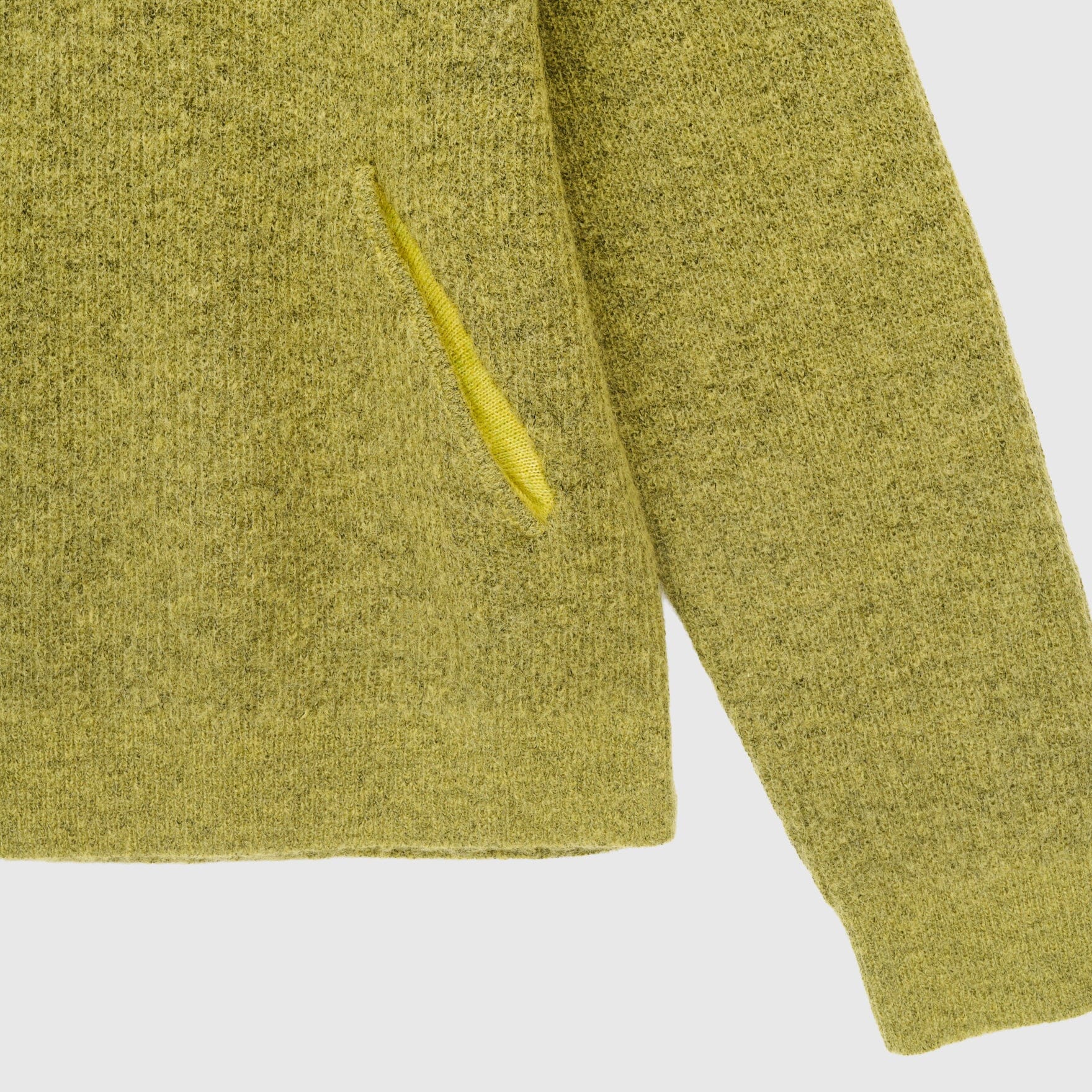 Hiking Patrol Essence Mohair Mixed Knit Top - Yellow Knitwear Hiking Patrol 