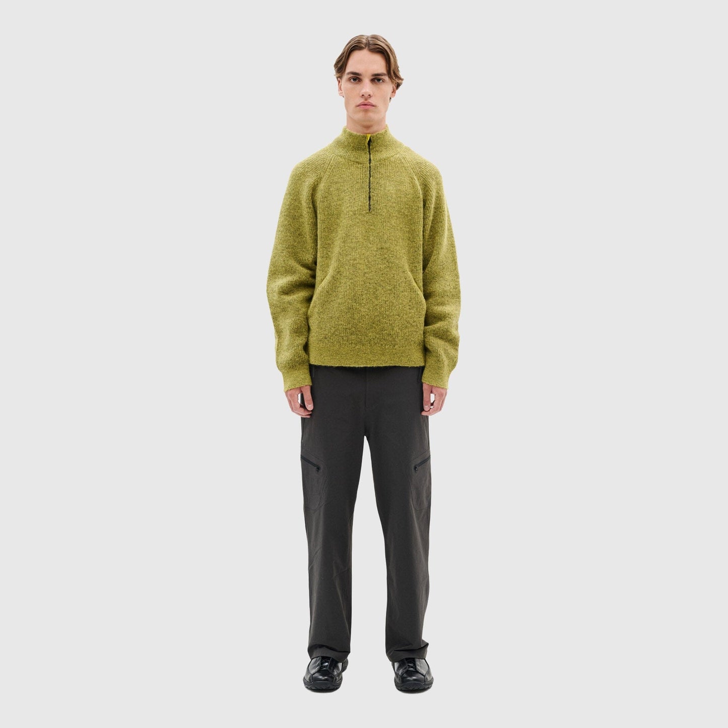 Hiking Patrol Essence Mohair Mixed Knit Top - Yellow Knitwear Hiking Patrol 