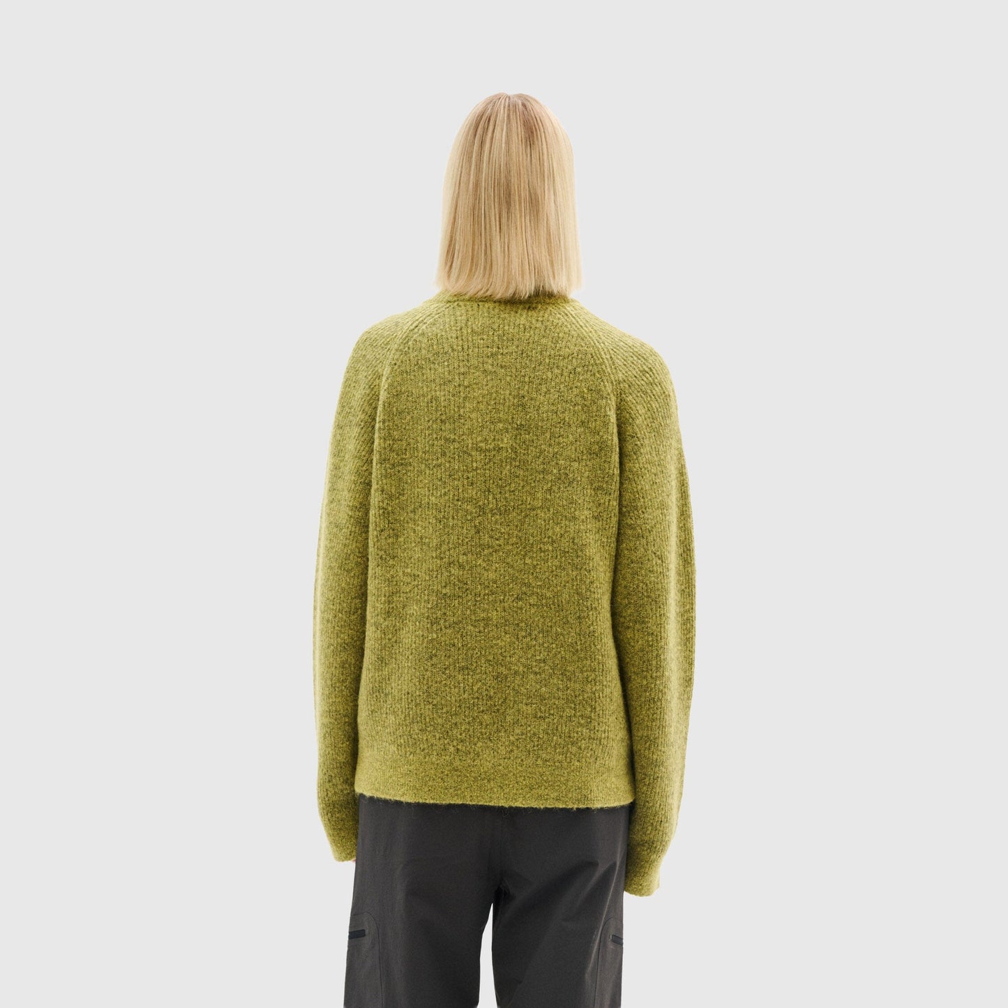 Hiking Patrol Essence Mohair Mixed Knit Top - Yellow Knitwear Hiking Patrol 