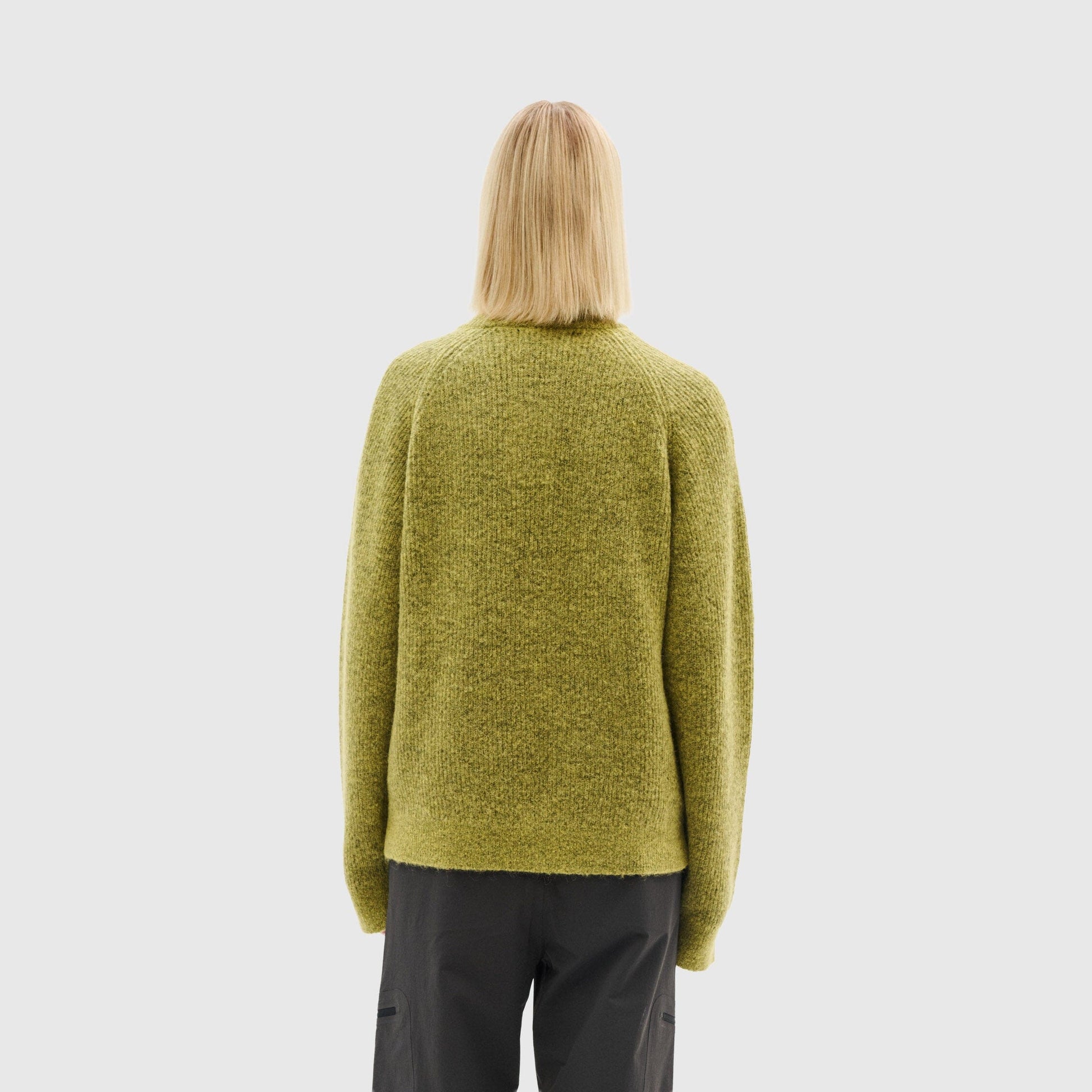 Hiking Patrol Essence Mohair Mixed Knit Top - Yellow Knitwear Hiking Patrol 