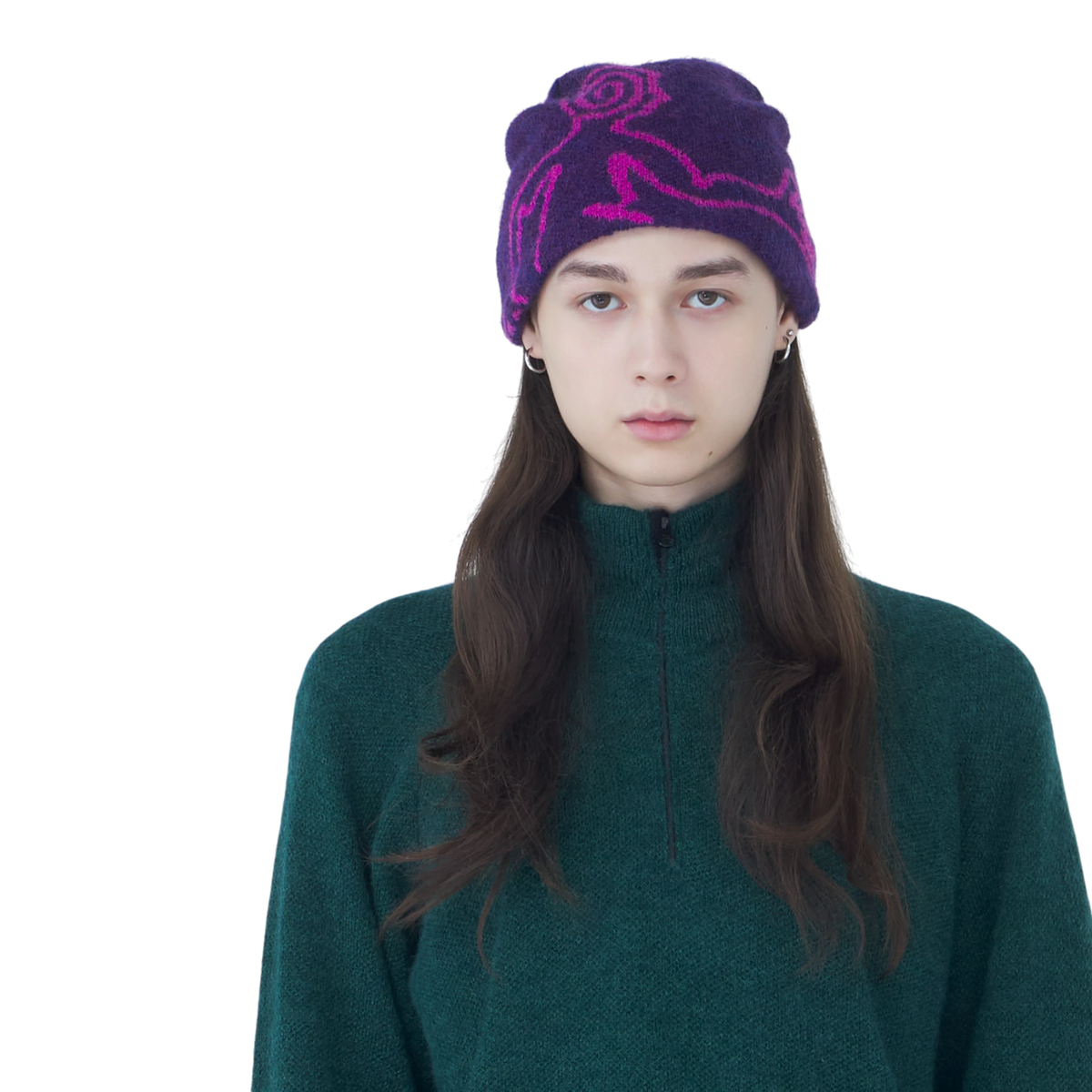 Hiking Patrol - Exploration Mohair Mixed Beanie - Purple Lue Hiking Patrol 