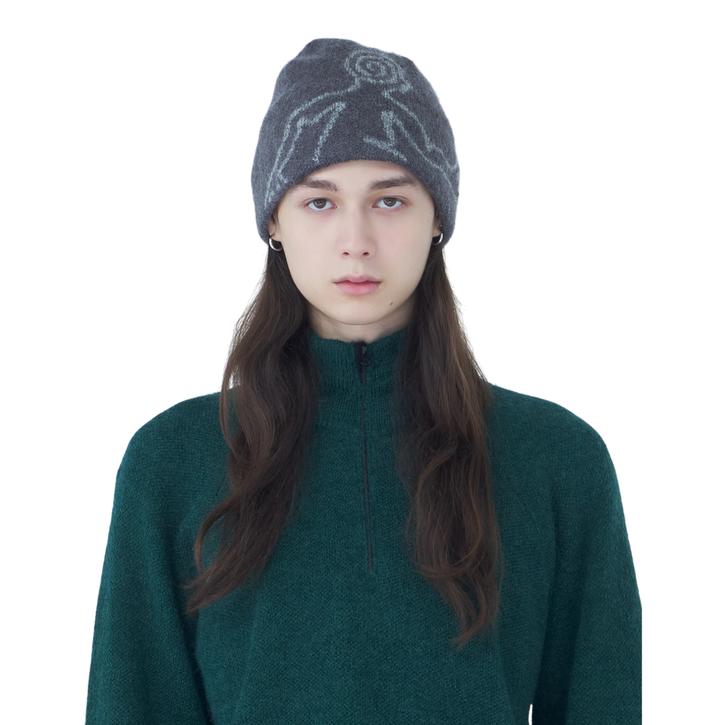 Hiking Patrol - Exploration Mohair Mixed Beanie - Slate Brown Lue Hiking Patrol 