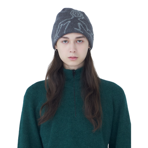 Hiking Patrol - Exploration Mohair Mixed Beanie - Slate Brown Lue Hiking Patrol 