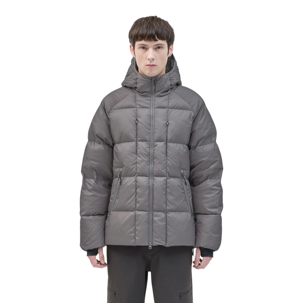 Hiking Patrol - Horizon 800FP Hooded Down Jacket - Slate Brown Jakke Hiking Patrol 