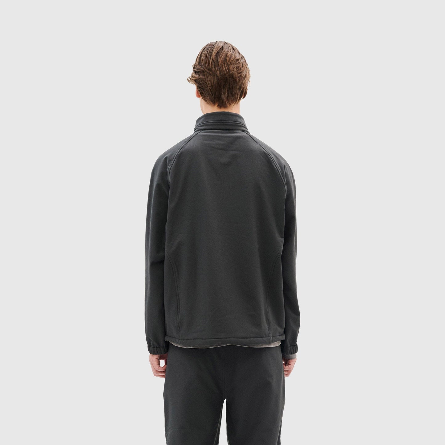 Hiking Patrol Path Inner Brushed Softshell Jacket - Charcoal Black Jacket Hiking Patrol 