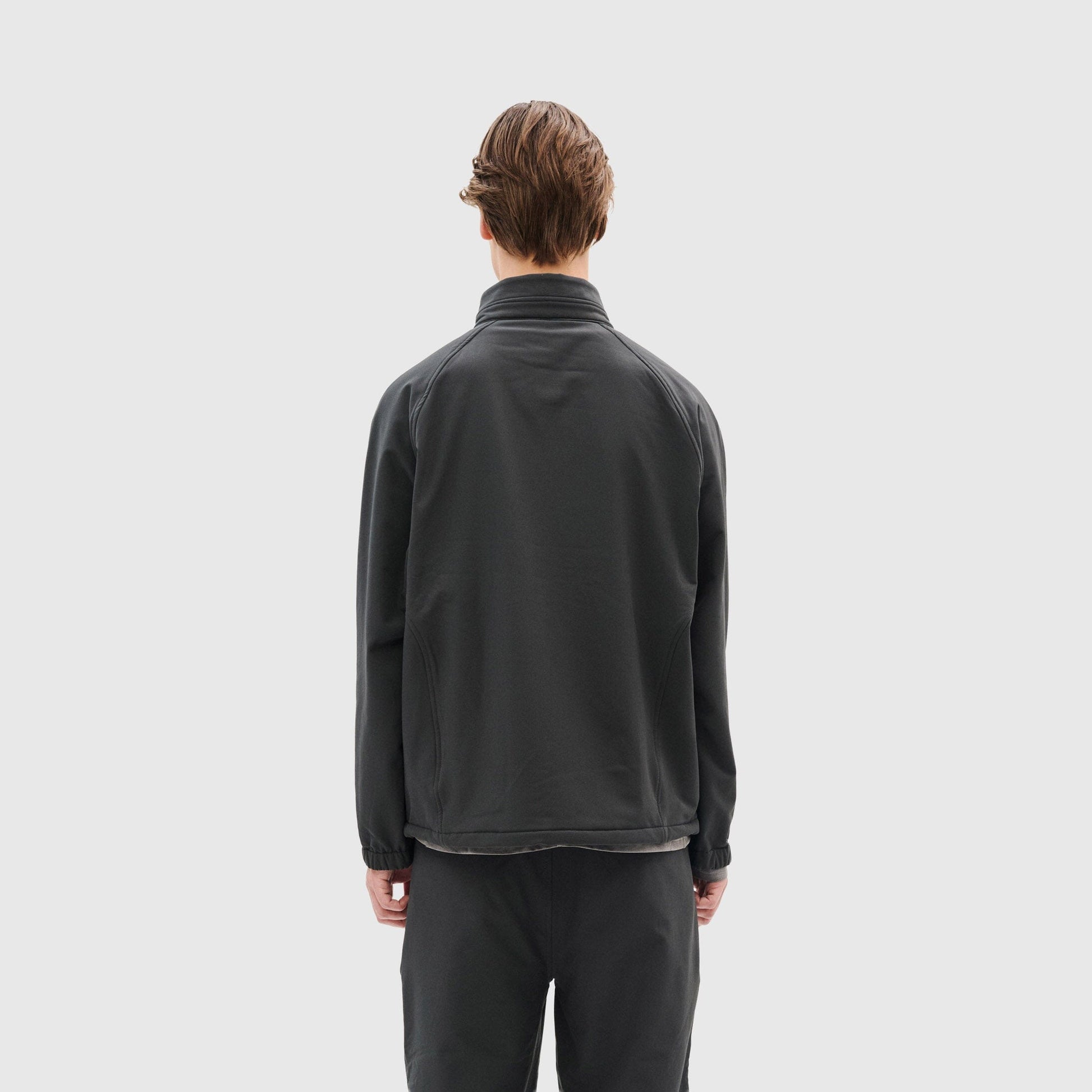 Hiking Patrol Path Inner Brushed Softshell Jacket - Charcoal Black Jacket Hiking Patrol 