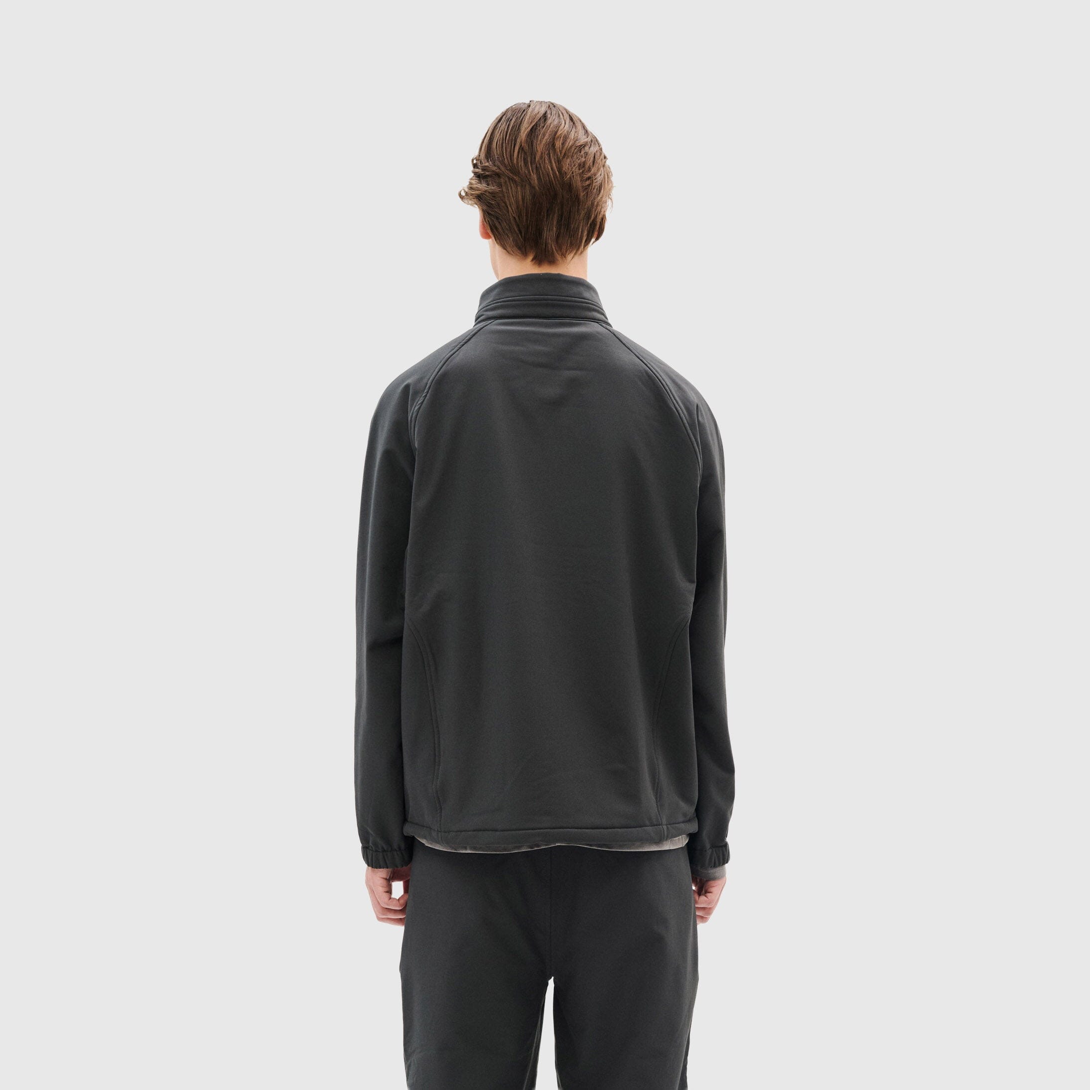 Hiking Patrol Path Inner Brushed Softshell Jacket - Charcoal Black Jacket Hiking Patrol 