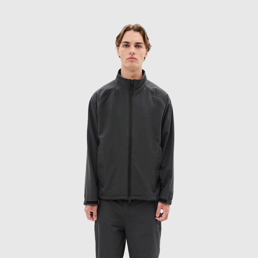 Hiking Patrol Path Inner Brushed Softshell Jacket - Charcoal Black Jacket Hiking Patrol 