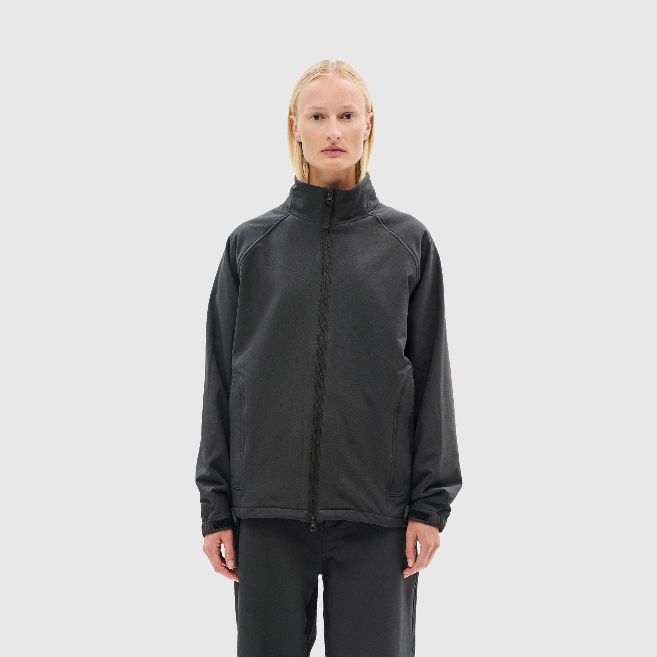 Hiking Patrol Path Inner Brushed Softshell Jacket - Charcoal Black Jacket Hiking Patrol 