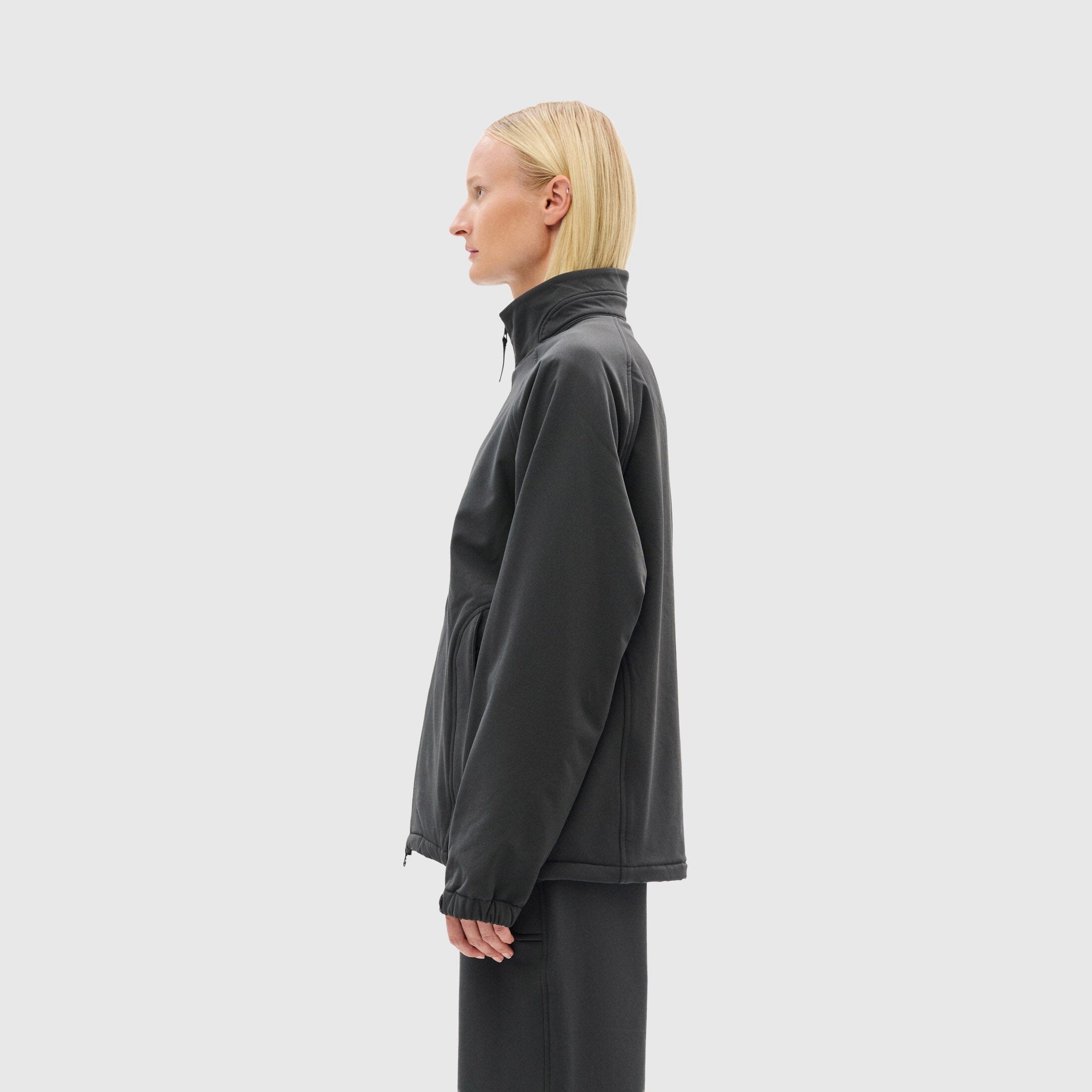 Hiking Patrol Path Inner Brushed Softshell Jacket - Charcoal Black Jacket Hiking Patrol 