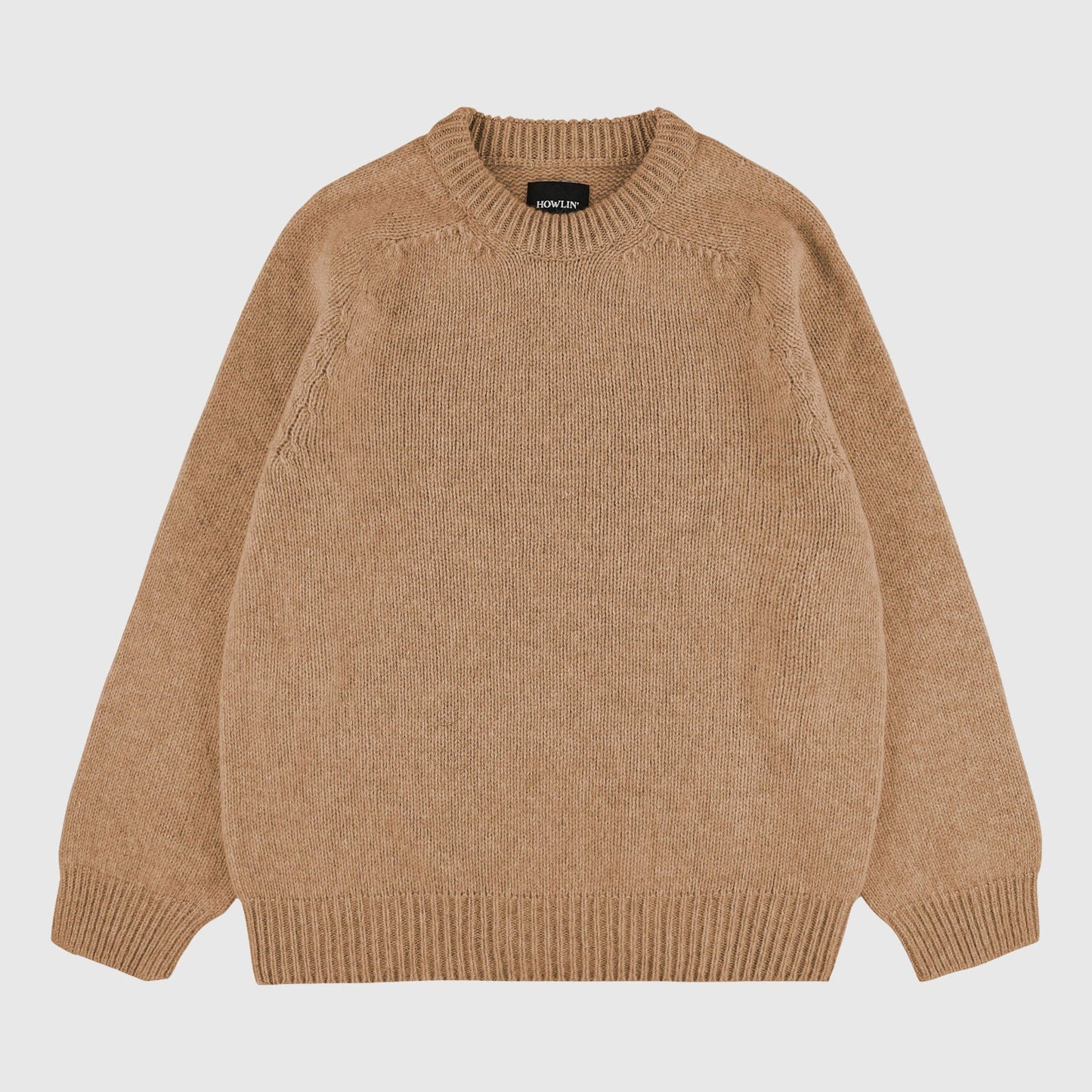 Howlin' Boxy Space Knit Sweater - Camel Sweater Howlin' 