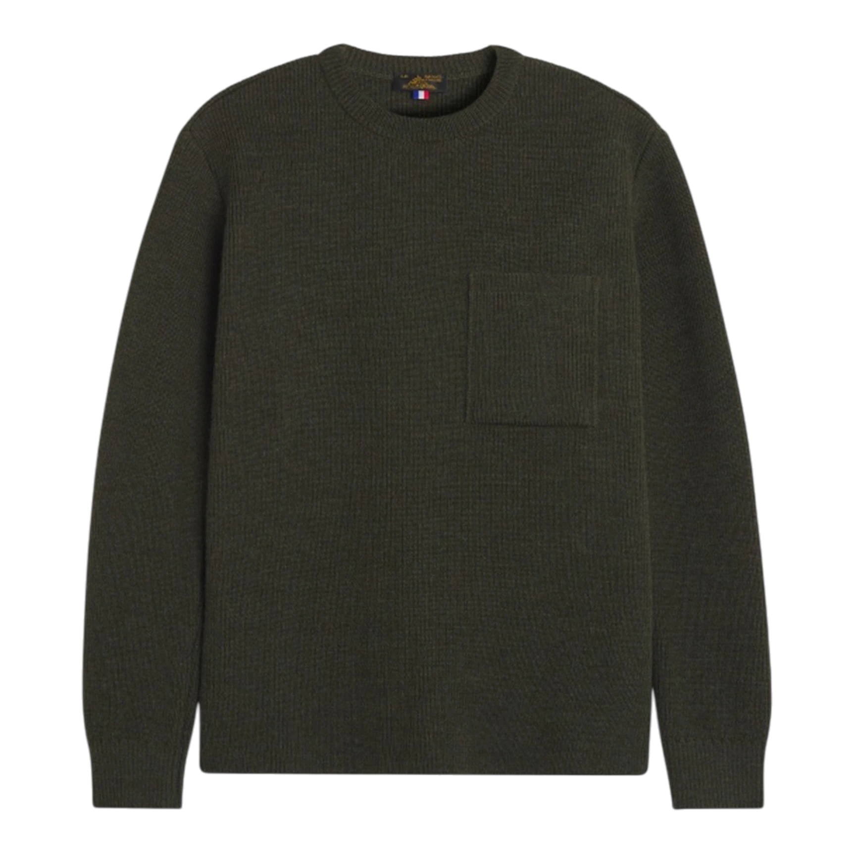 Le Mont Saint Michel Salaun Virgin Wool Sweater - Khaki main product image