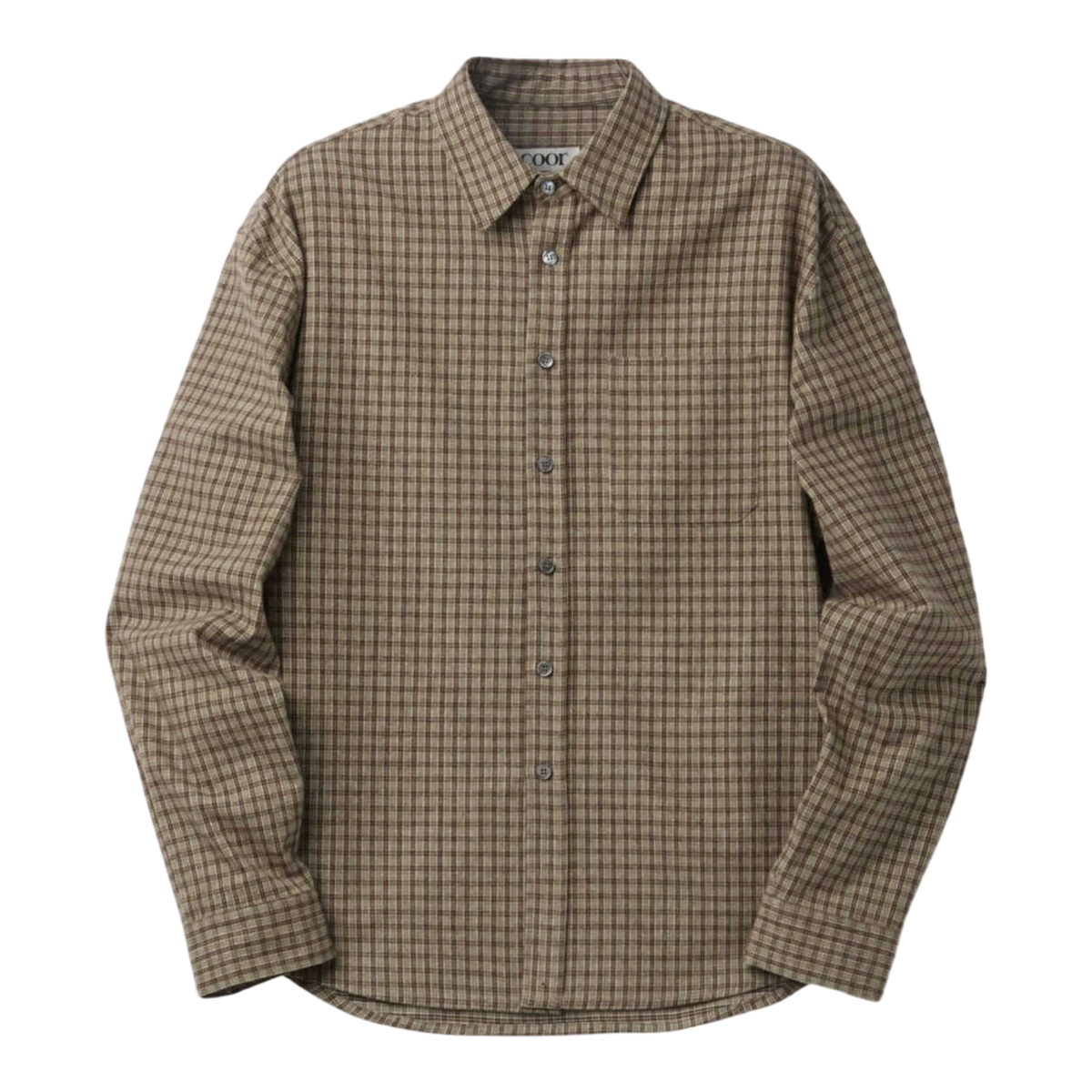 Coor - Gun Club Check Shirt - Sand Green main product image