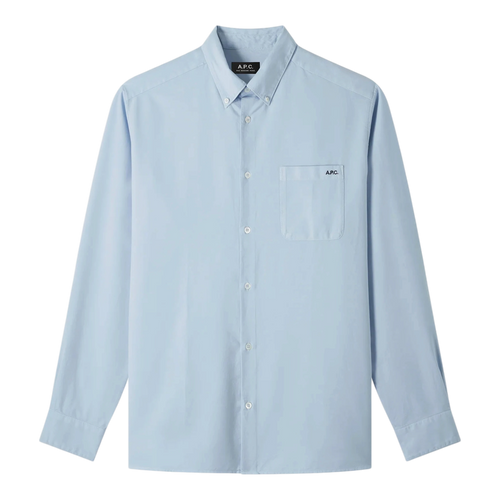 A.P.C. - Chemise Mateo Logo - Blue main product image