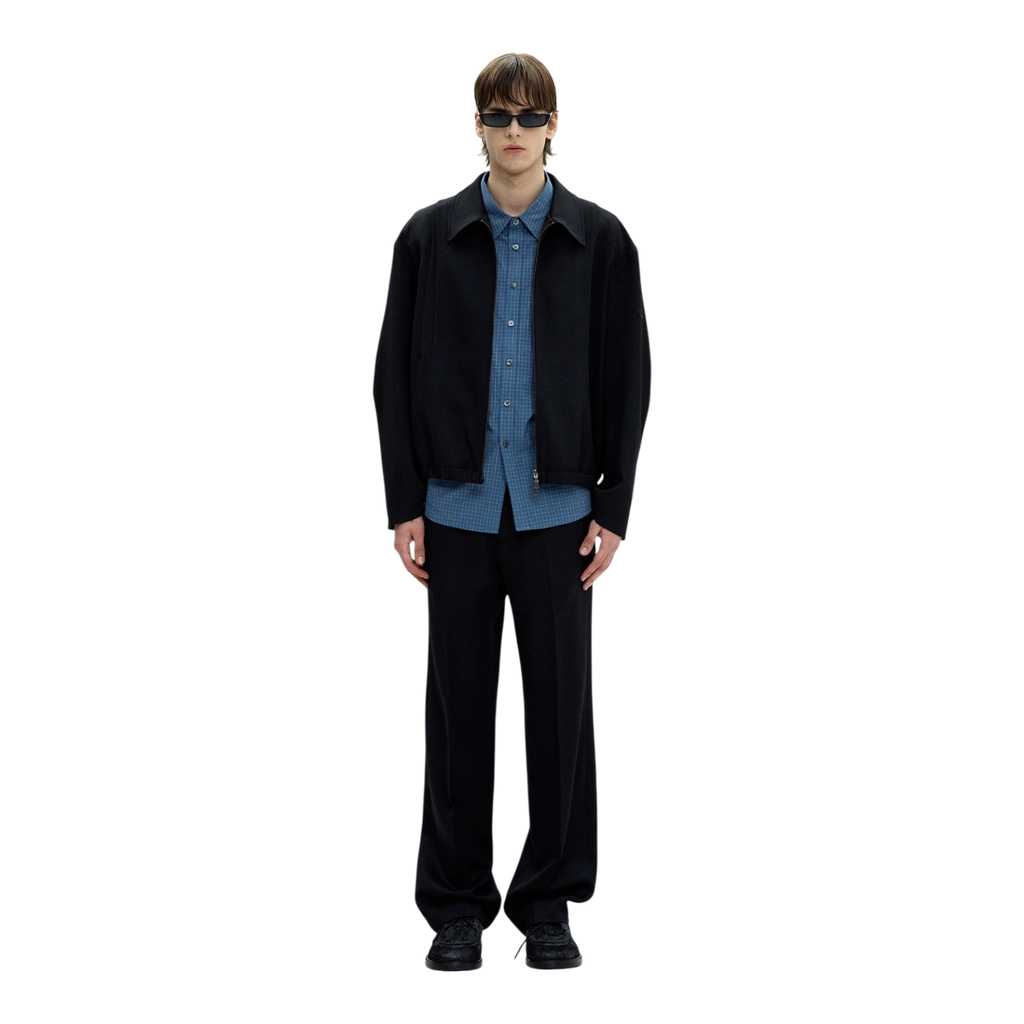 Coor - Wool Blend Straight-Leg Trousers - Black lifestyle product image