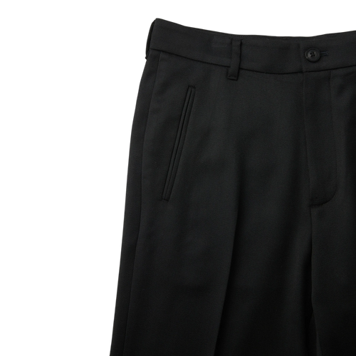 Coor - Wool Blend Straight-Leg Trousers - Black detail product image