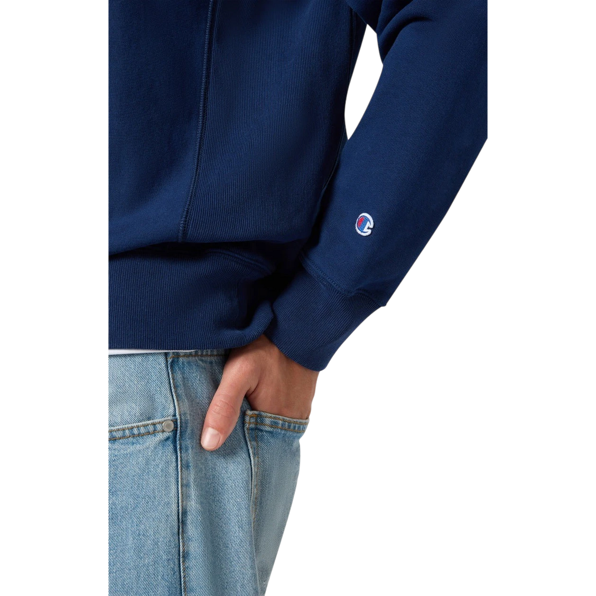Champion - Crewneck Sweatshirt - Navy detail product image