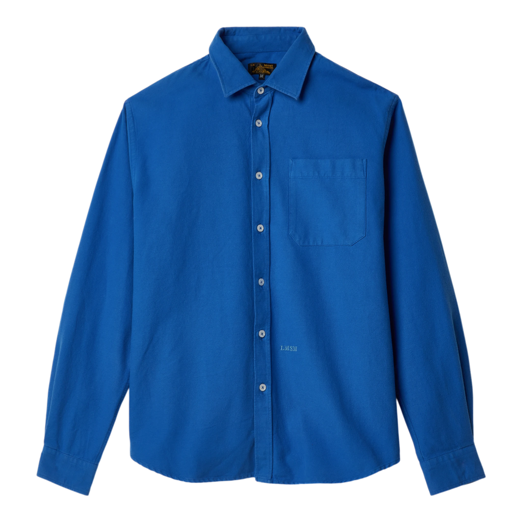 Le Mont Saint Michel Cosmo Garment Oxford Shirt - Blue Shirt Le Mont Saint Michel 