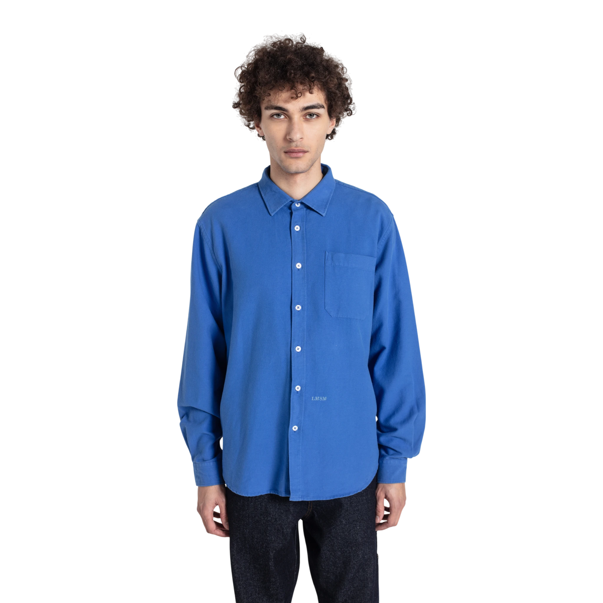 Le Mont Saint Michel Cosmo Garment Oxford Shirt - Blue Shirt Le Mont Saint Michel 
