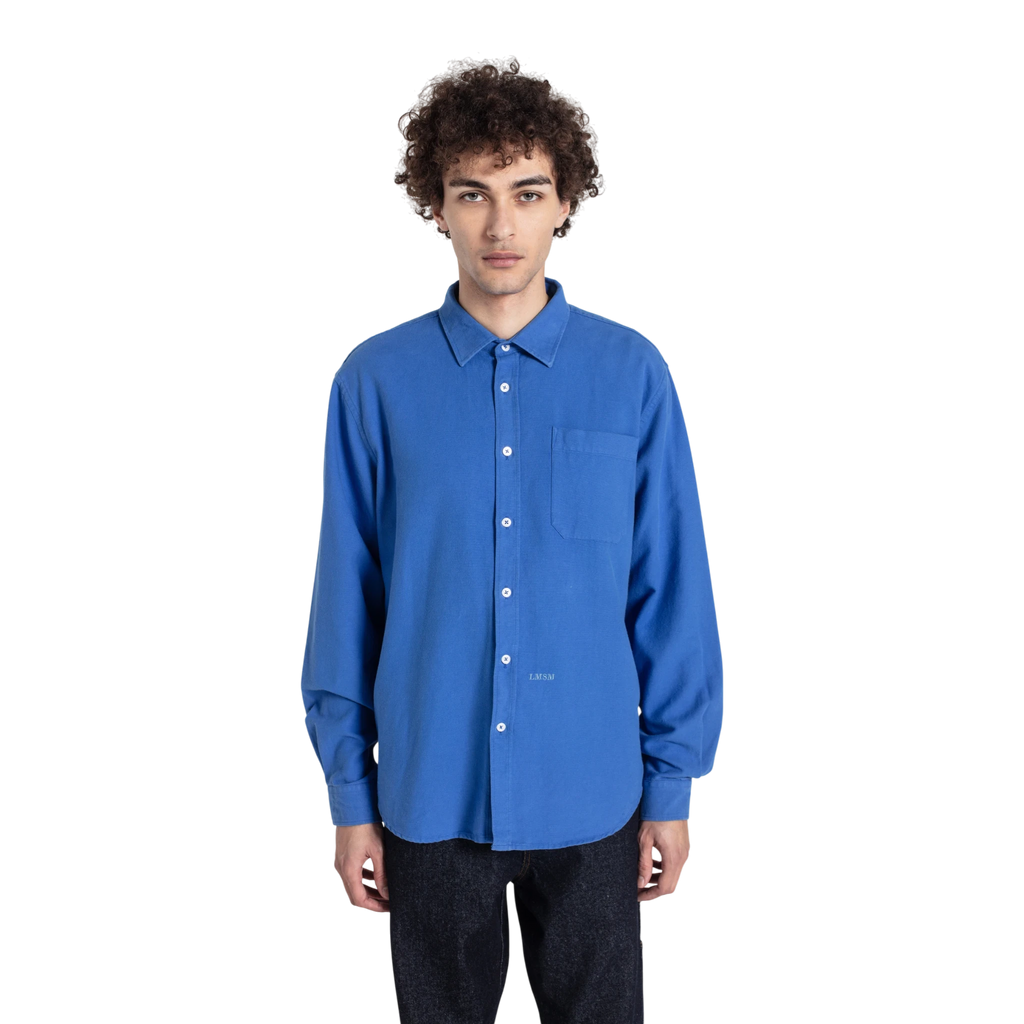 Le Mont Saint Michel - Cosmo - Garment Oxford Shirt - Blue Skjorte Le Mont Saint Michel 