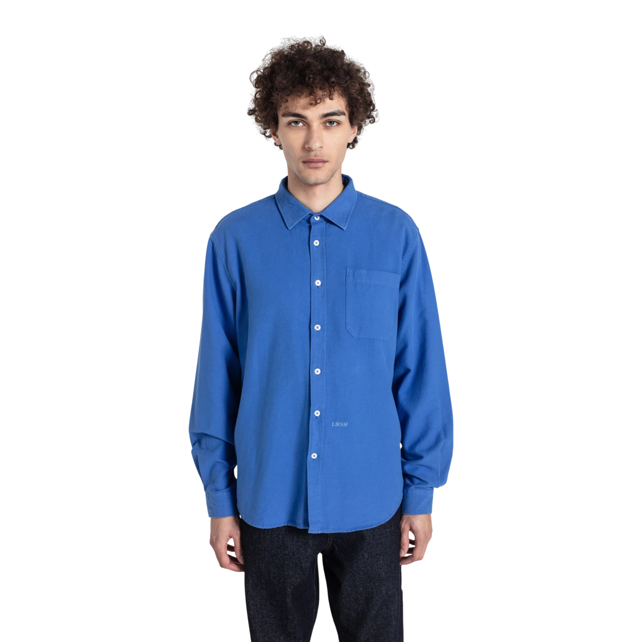 Le Mont Saint Michel - Cosmo - Garment Oxford Shirt - Blue Skjorte Le Mont Saint Michel 