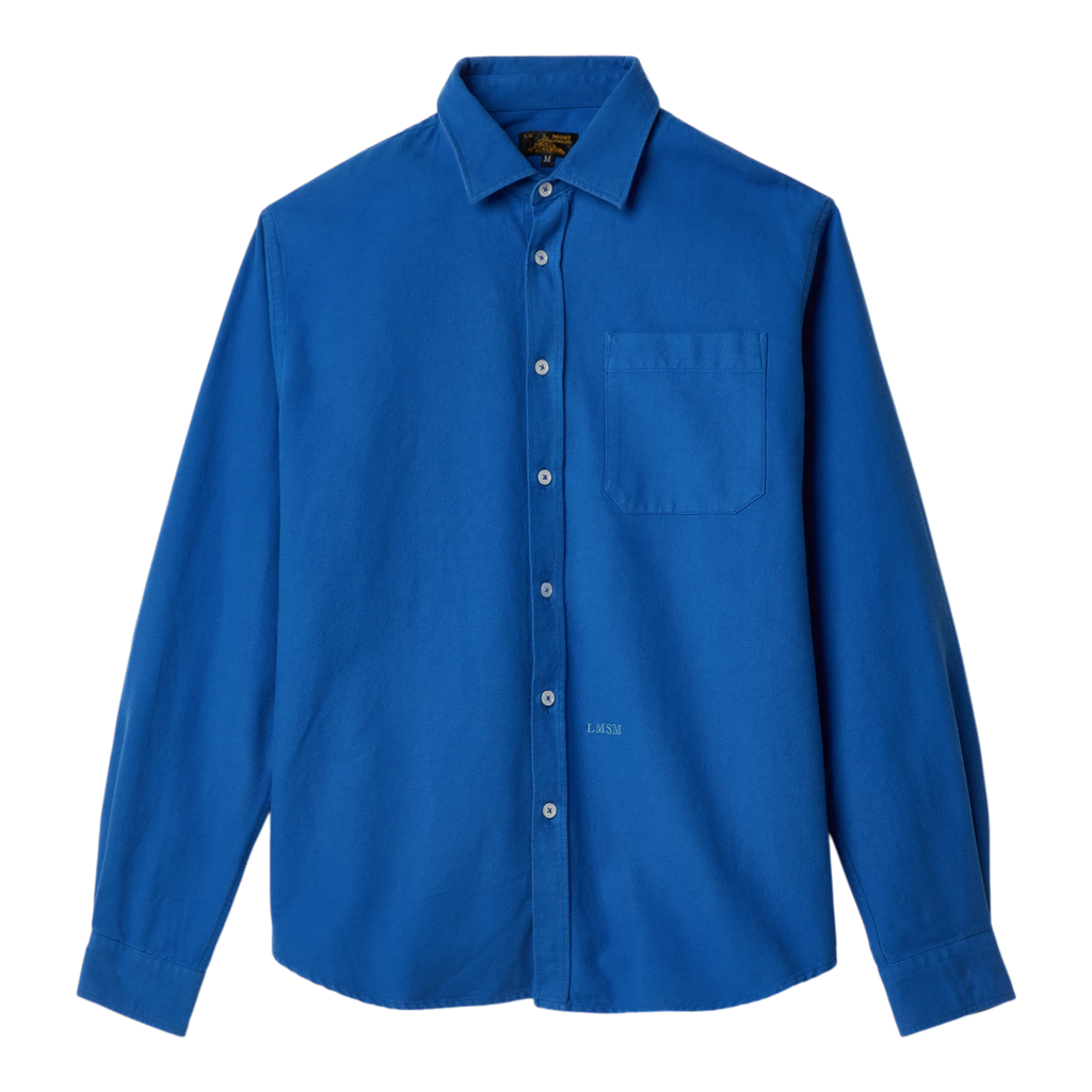 Le Mont Saint Michel - Cosmo - Garment Oxford Shirt - Blue Skjorte Le Mont Saint Michel 
