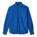 Le Mont Saint Michel - Cosmo - Garment Oxford Shirt - Blue Skjorte Le Mont Saint Michel 