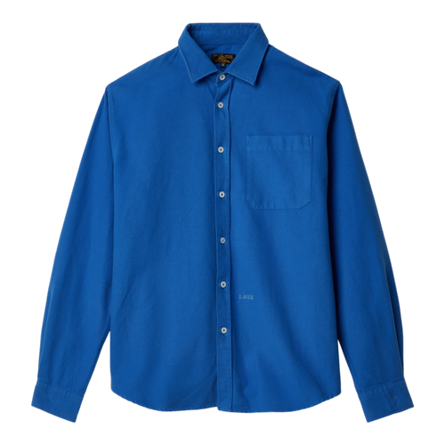 Le Mont Saint Michel - Cosmo - Garment Oxford Shirt - Blue Skjorte Le Mont Saint Michel 