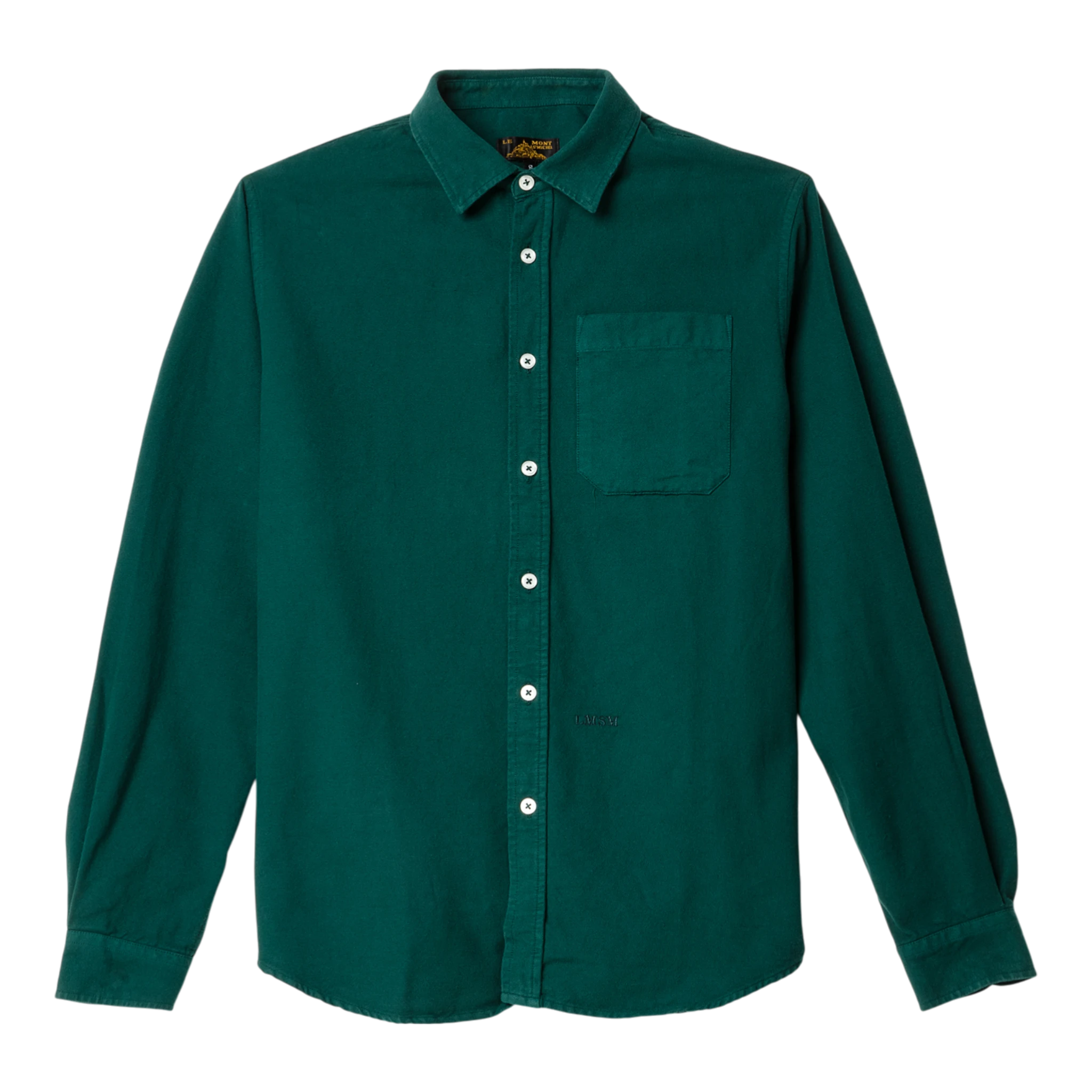 Le Mont Saint Michel Cosmo Garment Oxford Shirt - Forest Shirt Le Mont Saint Michel 