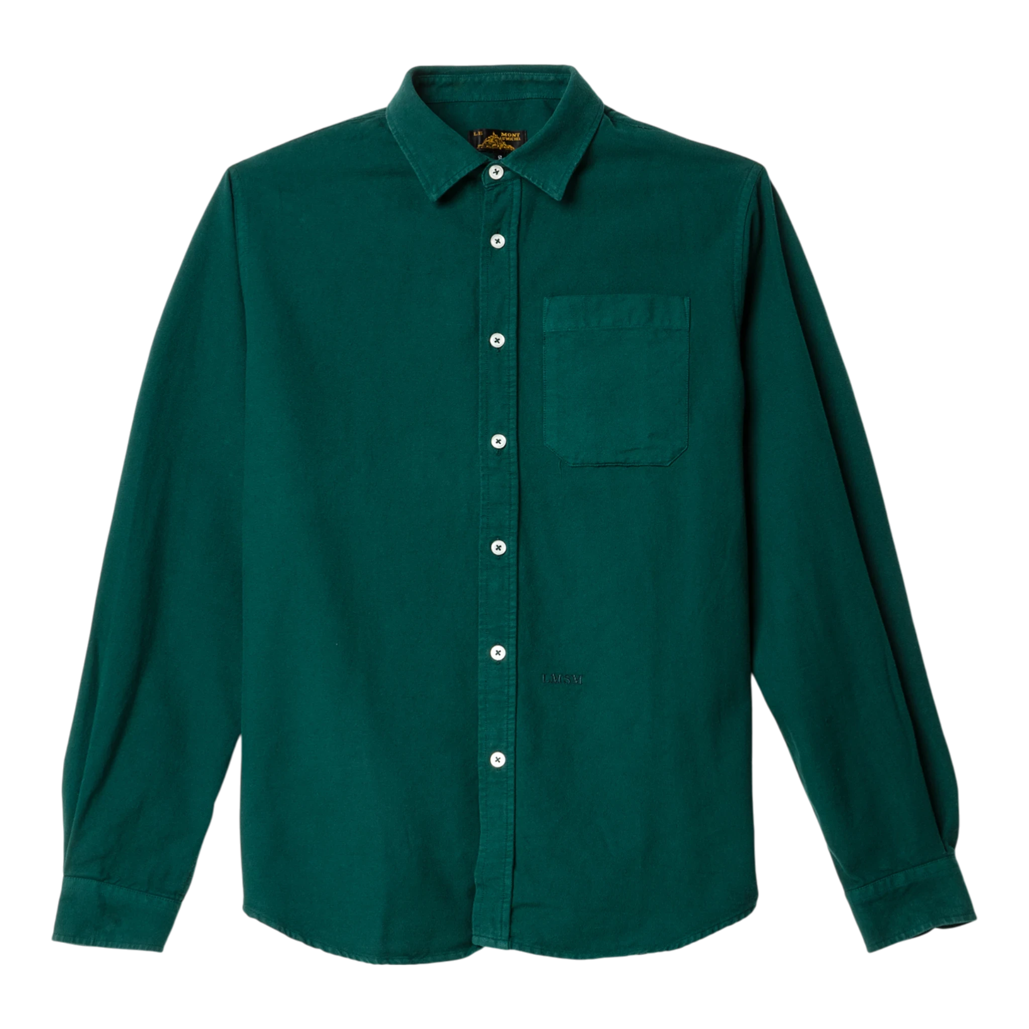 Le Mont Saint Michel - Cosmo - Garment Oxford Shirt - Forest Skjorte Le Mont Saint Michel 
