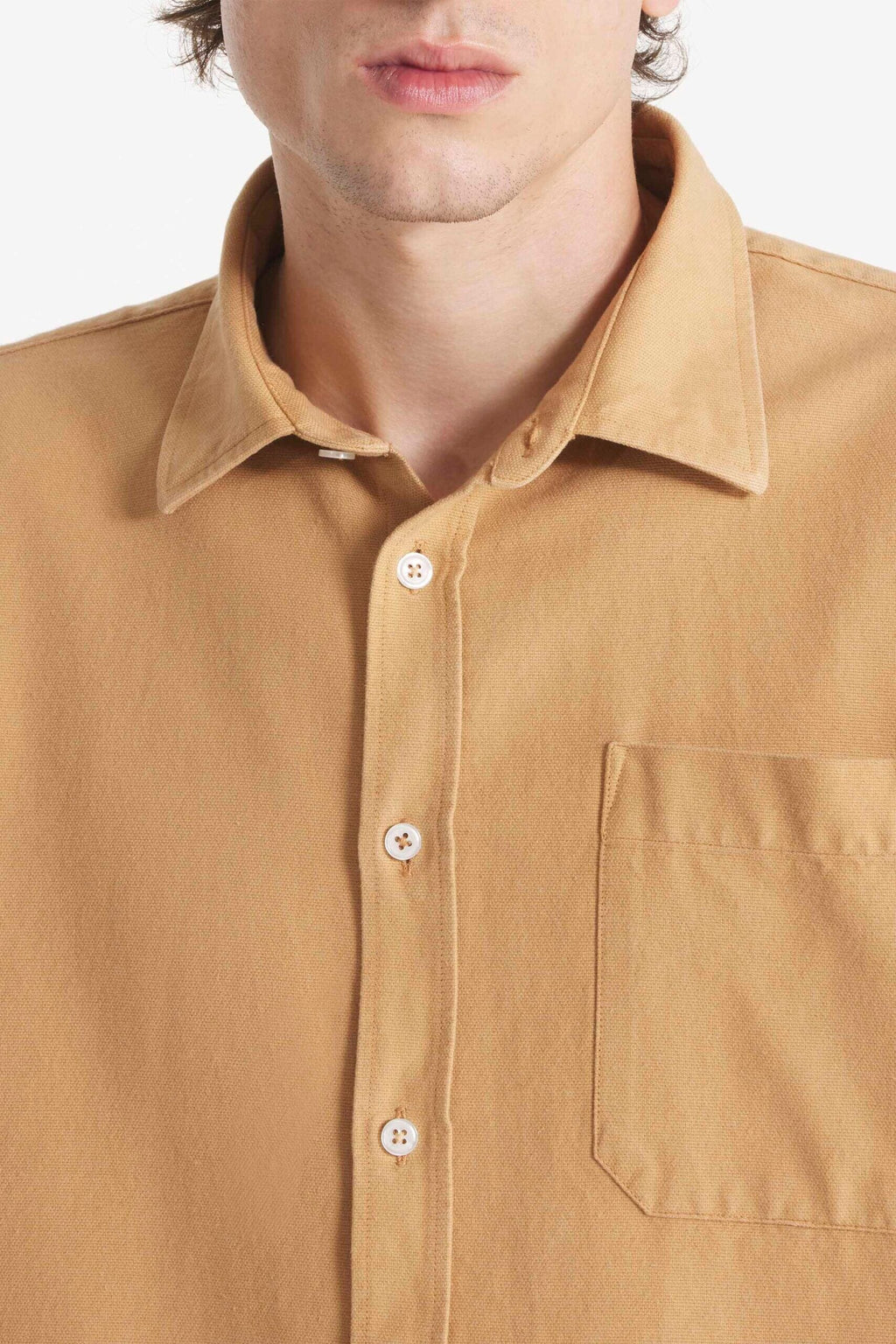 Le Mont Saint Michel Cosmo Garment Oxford Shirt - Kraft Shirt Le Mont Saint Michel 