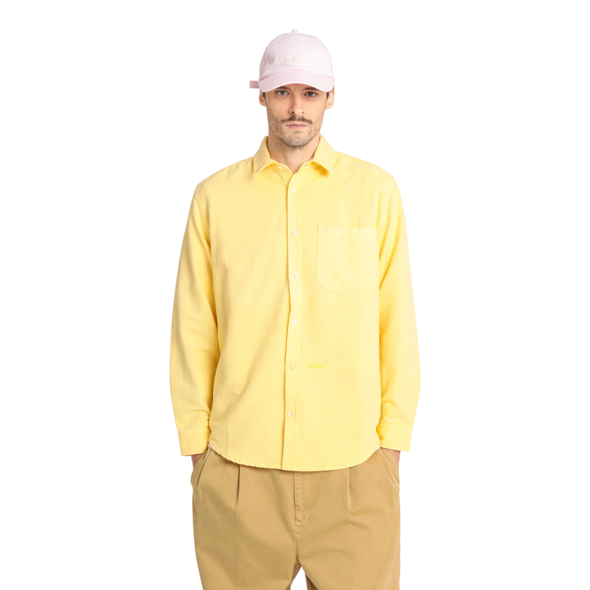 Le Mont Saint Michel Cosmo Garment Oxford Shirt - Yellow Shirt Le Mont Saint Michel 