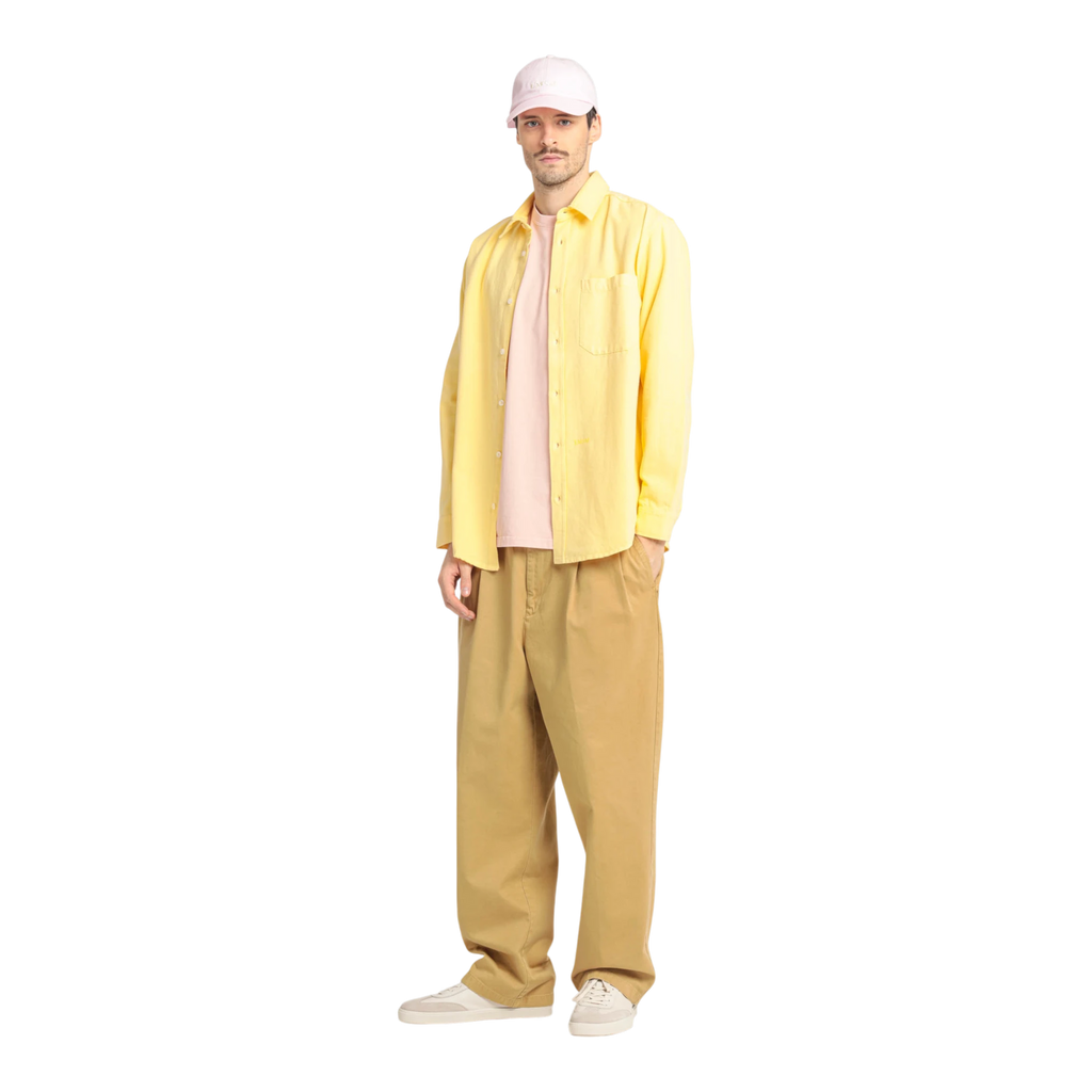 Le Mont Saint Michel Cosmo Garment Oxford Shirt - Yellow Shirt Le Mont Saint Michel 