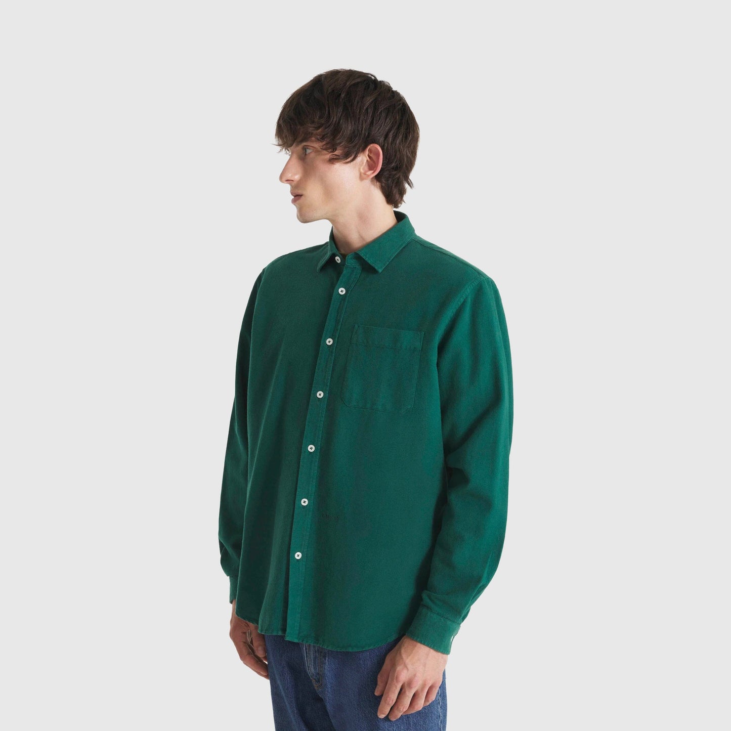 Le Mont Saint Michel Cosmo Oxford Shirt - Forest Le Mont Saint Michel 