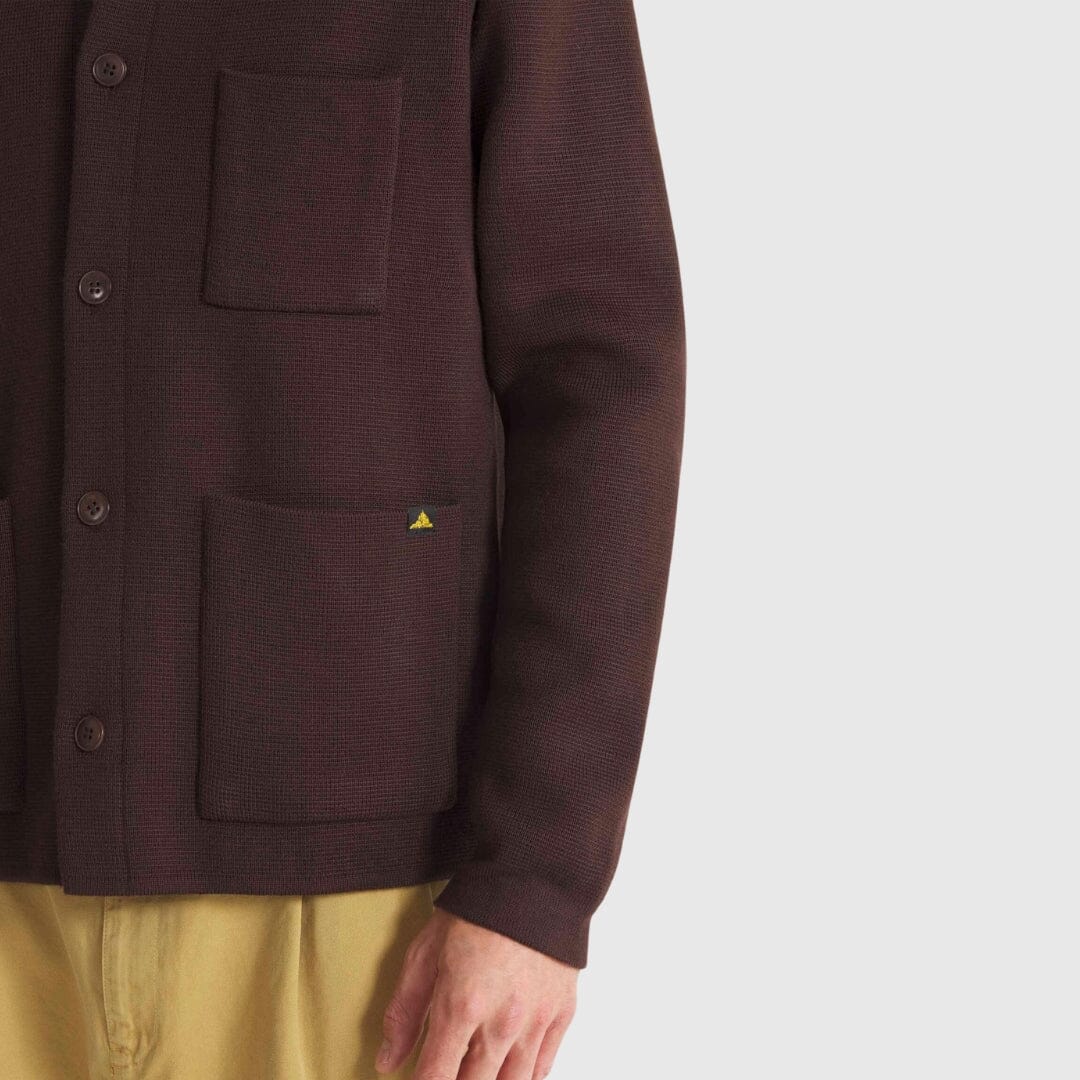 Le Mont Saint Michel Guino Cardigan - Moka Knitwear Le Mont Saint Michel 