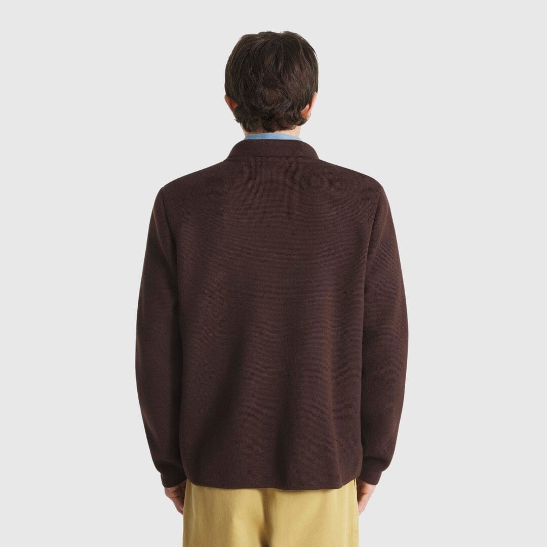 Le Mont Saint Michel Guino Cardigan - Moka Knitwear Le Mont Saint Michel 
